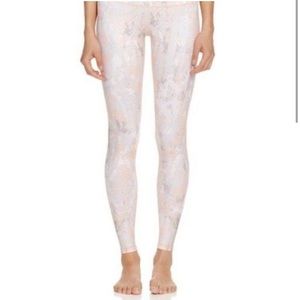 Alo yoga peach snakeskin leggings